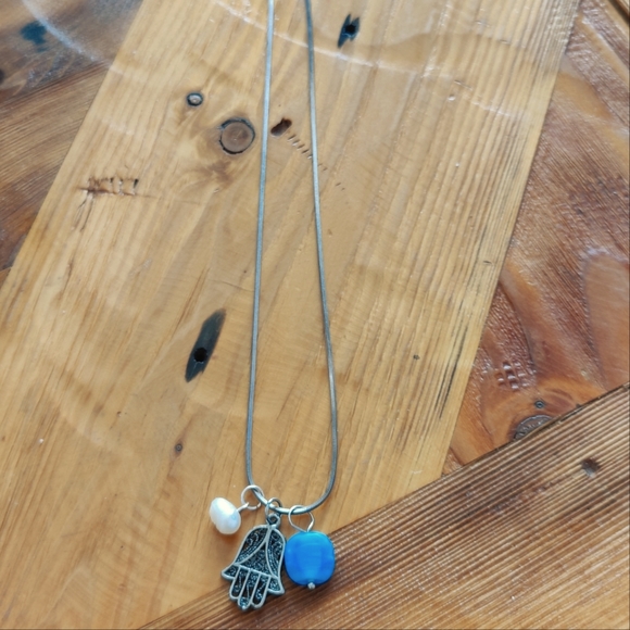 Three Charm Necklace - Picture 2 of 3